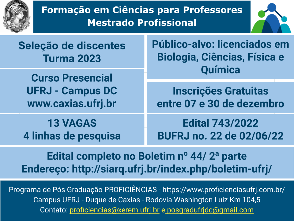 Cartaz Edital743 T2023 ProfiCiencias 1