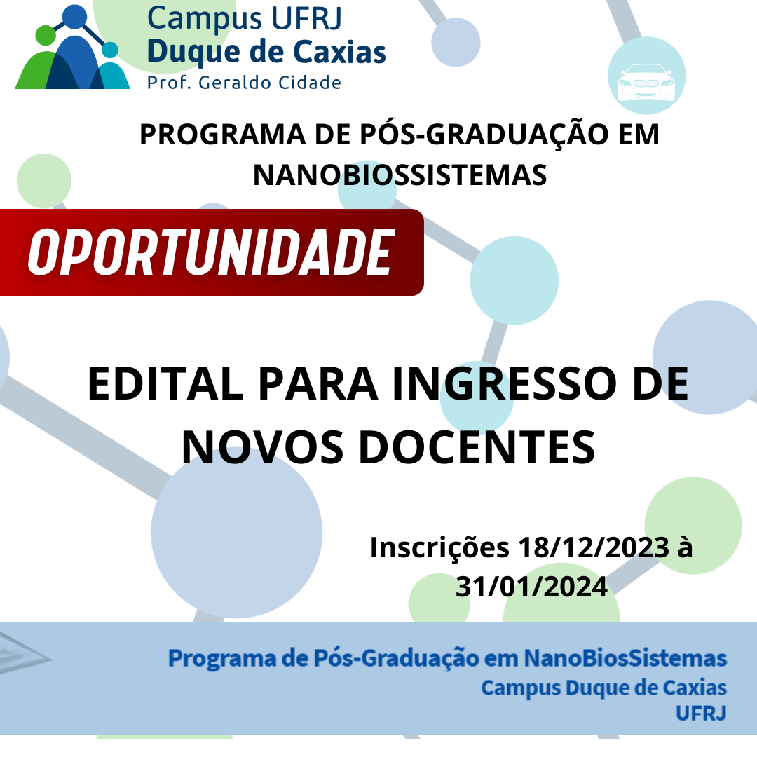 EDITAL PARA INGRESSO DE NOVOS DOCENTES