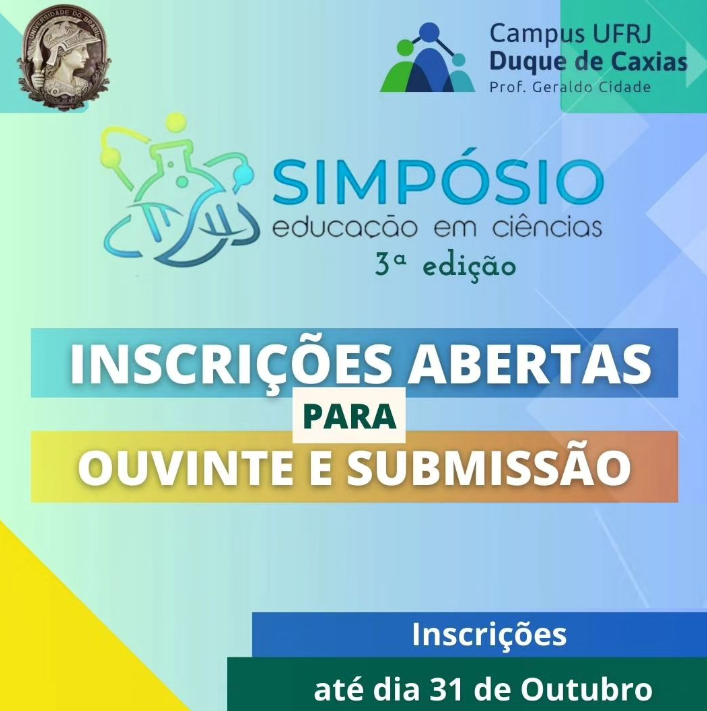 3ª Edição do Simpósio Educação em Ciências. 