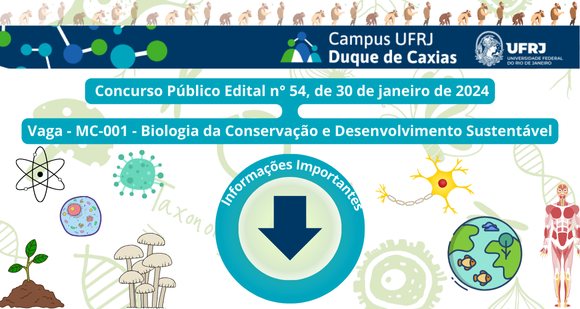 Edital 54 de 30 de janeiro de 2024 -  Biologia da Conservação e Desenvolvimento Sustentável
